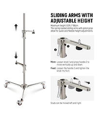 Neewer ST198SS Photography Light Stand with 6.5feet, 198cm, 35lb