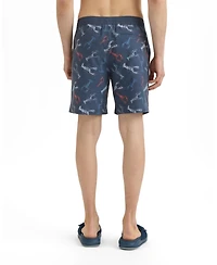 Salt Life Men's Men s Harbor Claws Printed Volley Boardshorts