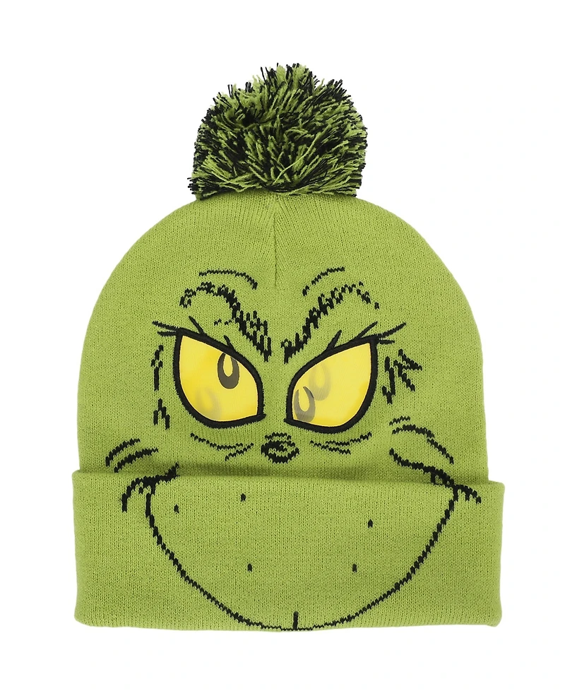 Bioworld Boys' and Girls' The Grinch Hat and Gloves, 2-Piece Set