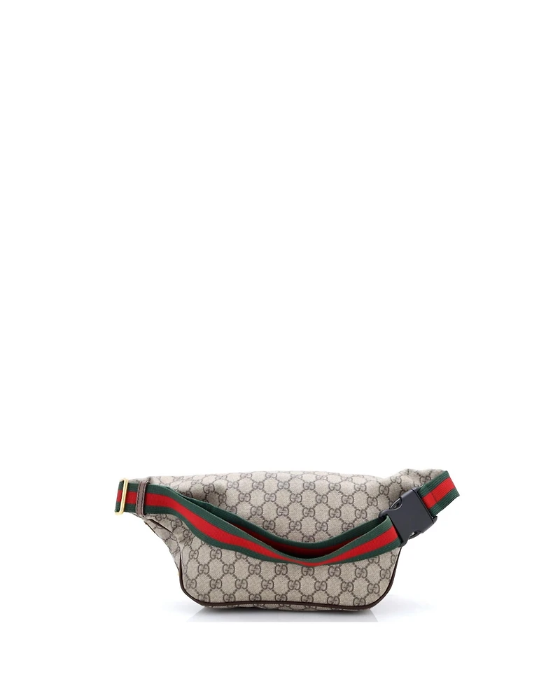 Pre-Owned Gucci Courrier Zip Belt Bag Gg Coated Canvas with Applique