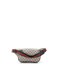 Pre-Owned Gucci Courrier Zip Belt Bag Gg Coated Canvas with Applique