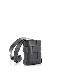 Pre-Owned Bottega Veneta Cassette Phone Holder Crossbody Bag Maxi Intrecciato Leather