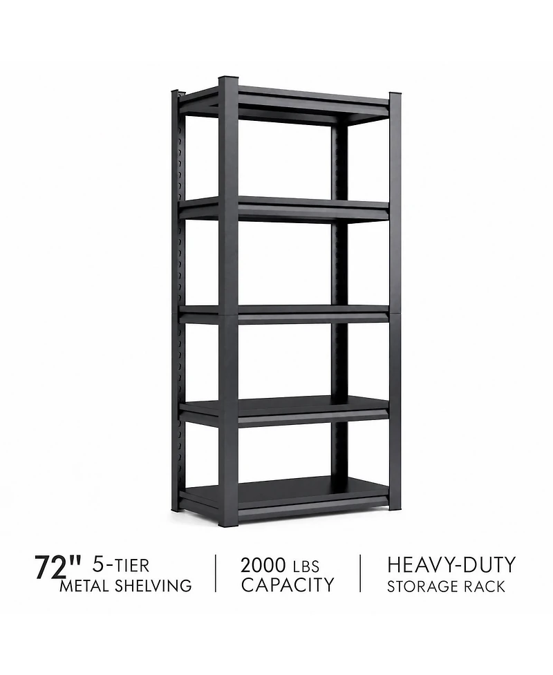 Viyet 72"H 5-Tier Heavy Duty Metal Shelves