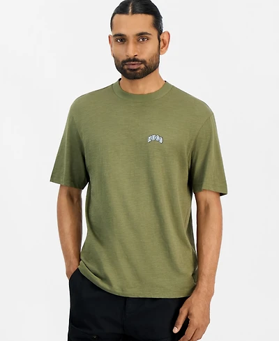 Hugo by Boss Men's Nowboi Slub Yarn Western-Inspired T-Shirt