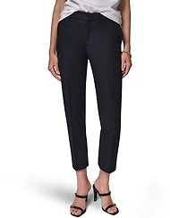 Donna Karan New York Women's Flat-Front Stretch Double-Layer Pants