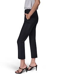 Donna Karan New York Women's Flat-Front Stretch Double-Layer Pants