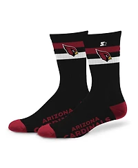 Starter Men's and Women's Arizona Cardinals Team Color Two-Stripe Crew Socks
