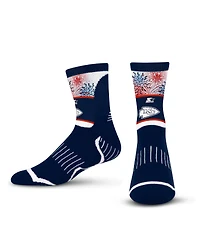 Starter Men's and Women's Navy Kansas City Chiefs Americana Fireworks Quarter-Length Socks