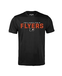 LevelWear Men's Trevor Zegras Black Philadelphia Flyers Richmond Name & Number T-Shirt