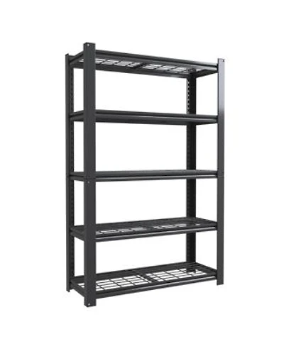 Viyet 72h 5 Tier Metal Mesh Storage Rack 2000lbs Heavy Duty Adjustable Wire Shelving