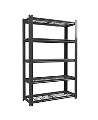 Viyet 72h 5 Tier Metal Mesh Storage Rack 2000lbs Heavy Duty Adjustable Wire Shelving
