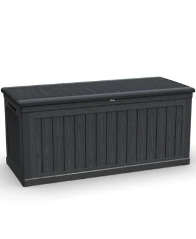 Viyet 260 Gallon Xxl Outdoor Deck Box Extra Large Resin Patio Storage Bench