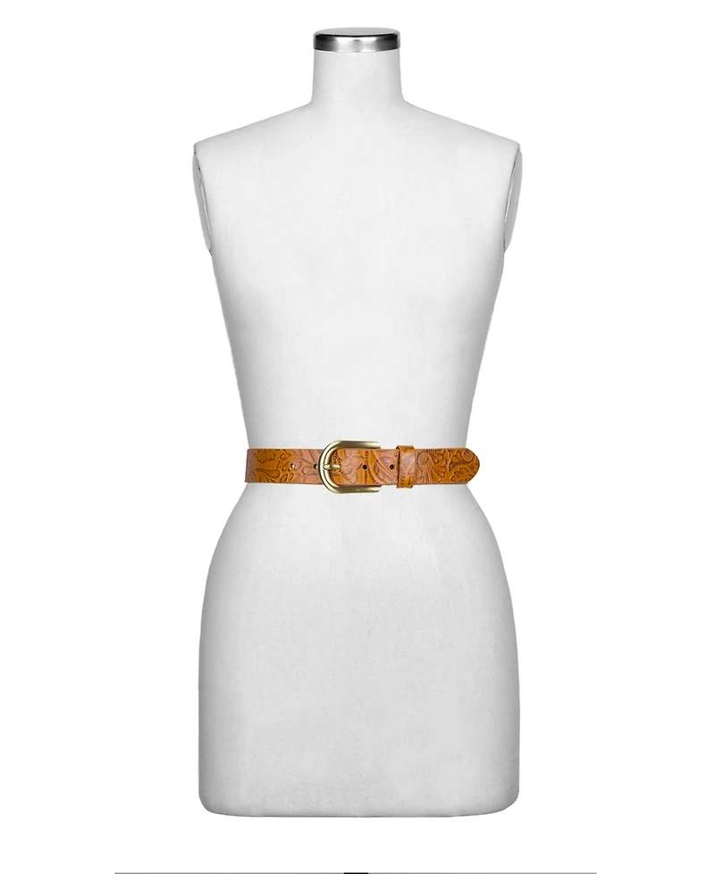 Patricia Nash Vietri Brazilian Supple Tooled Belt