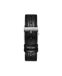 Breda Women's Quartz Virgil Silver and Black Leather Band Watch 20mm