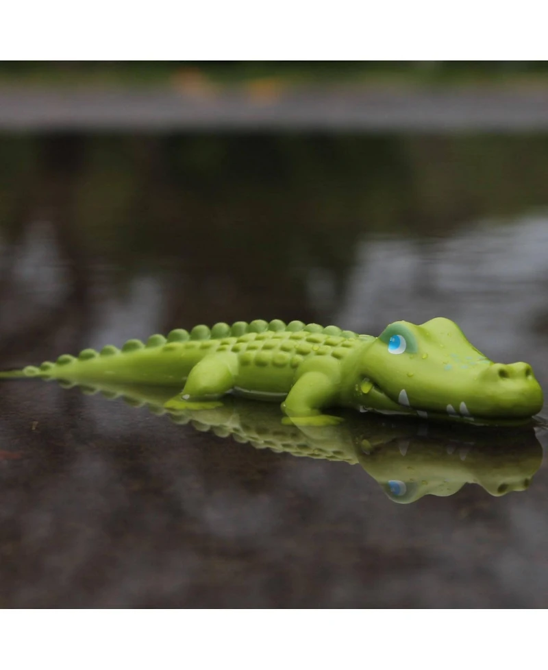 Haba Little Friends Crocodile - 7" Chunky Plastic Zoo Animal Toy Figure