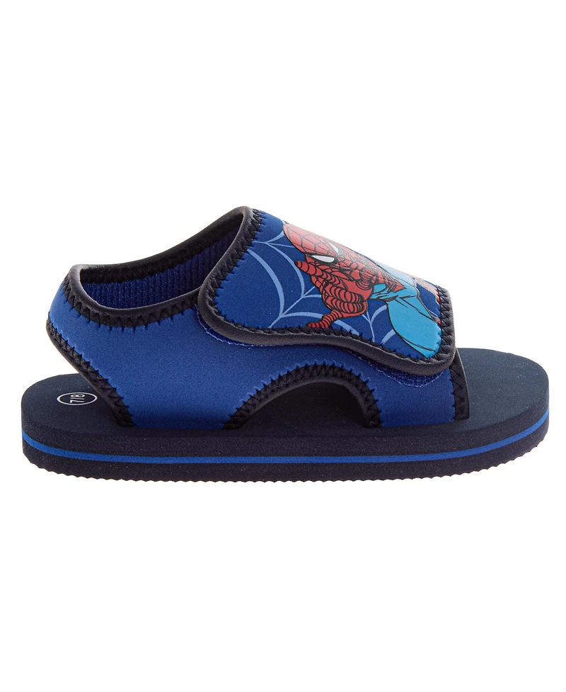 Spider-Man Boys 5,7,9,11,13 Slip-On Foam Sandals with Cushioned Footbed