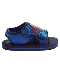 Spider-Man Boys 5,7,9,11,13 Slip-On Foam Sandals with Cushioned Footbed
