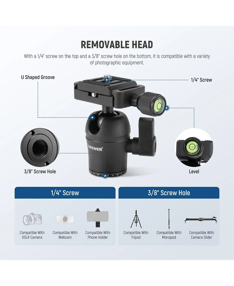 Neewer TP09 Camera Tripod for select iPhone models