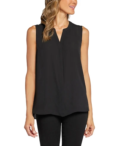 Nydj Women's Sleeveless Pintuck Top
