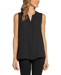 Nydj Women's Sleeveless Pintuck Top