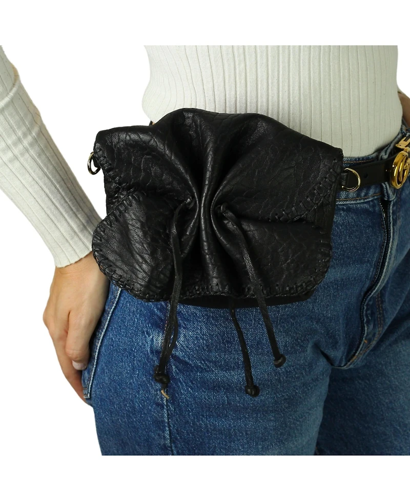 Carlos Falchi Mini Butterfly Lambskin Leather Bag