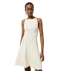Karen Millen Women's Sheer Knit Mini Dress