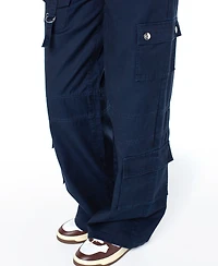 Celebrity Pink Juniors' High-Rise Wide-Leg Cargo Pants