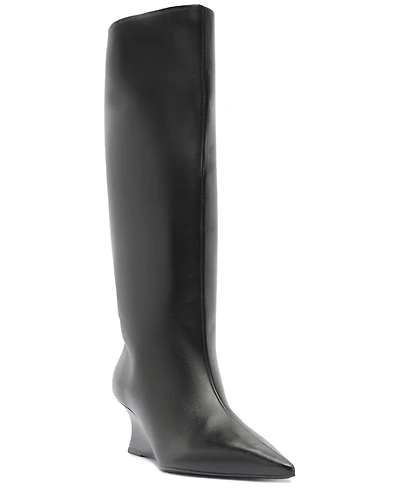 Arezzo Women's Courtney Wedge Tall Boots