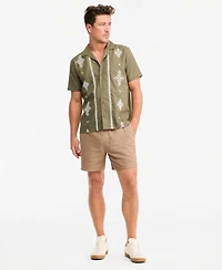 Sun + Stone Men's Short-Sleeve Geometric Embellished Shirt, Macy's Exclusive