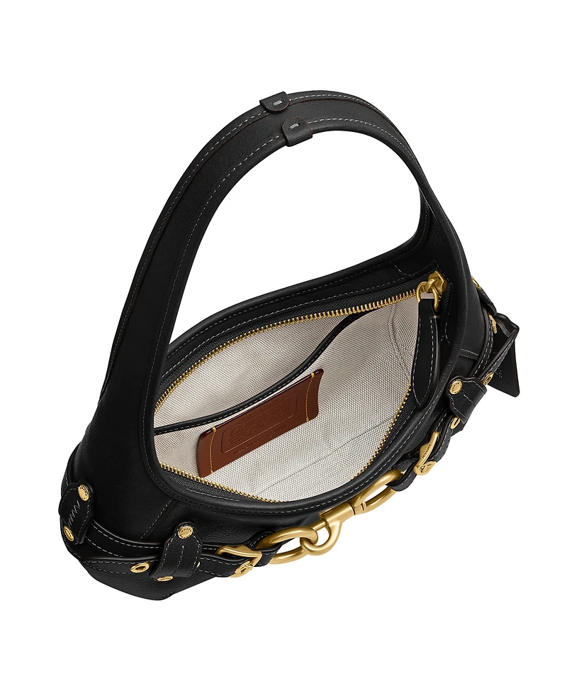 Coach Belted Ergo Leather Small Shoulder Handbag