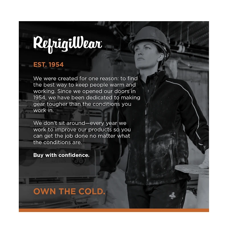 RefrigiWear Women's Warm Hybrid Fleece Jacket