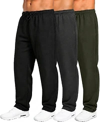 Q-Active Men's Classic Fleece Sweatpants, 3-Pack