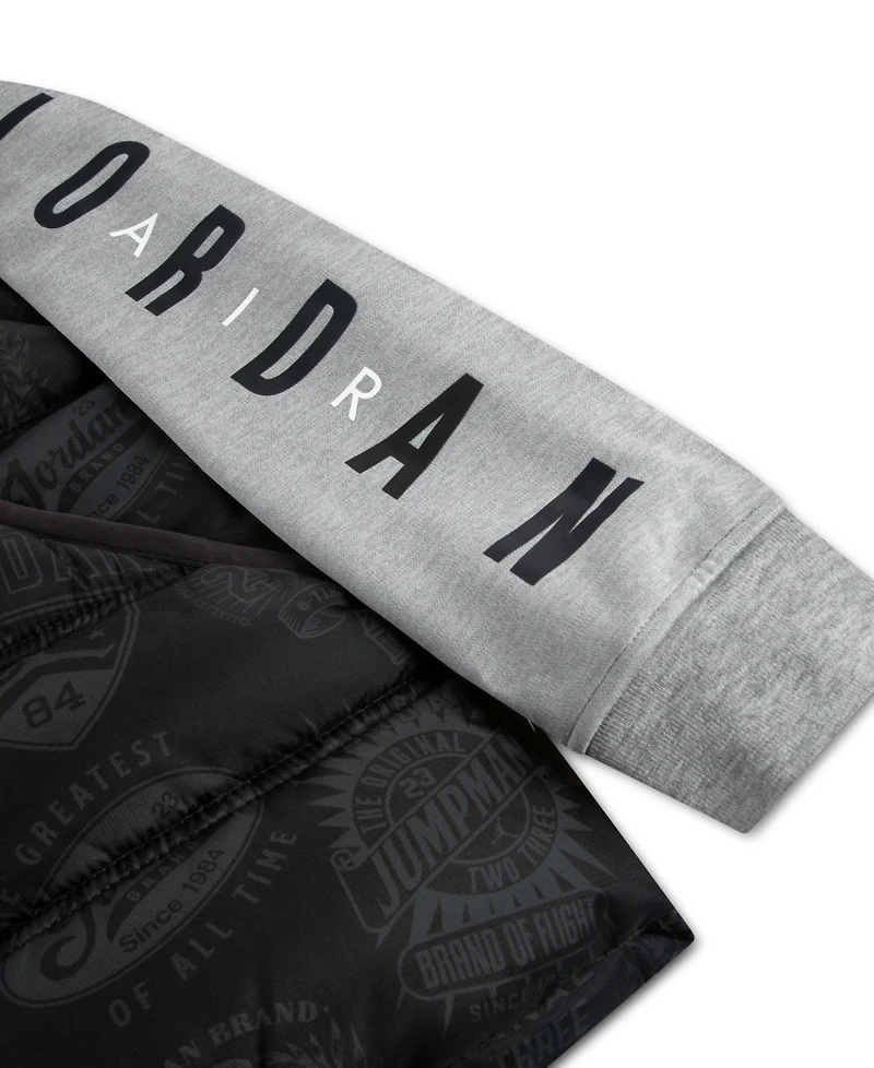 Jordan Little and Toddler Boys Layered-Look Hooded Jacket