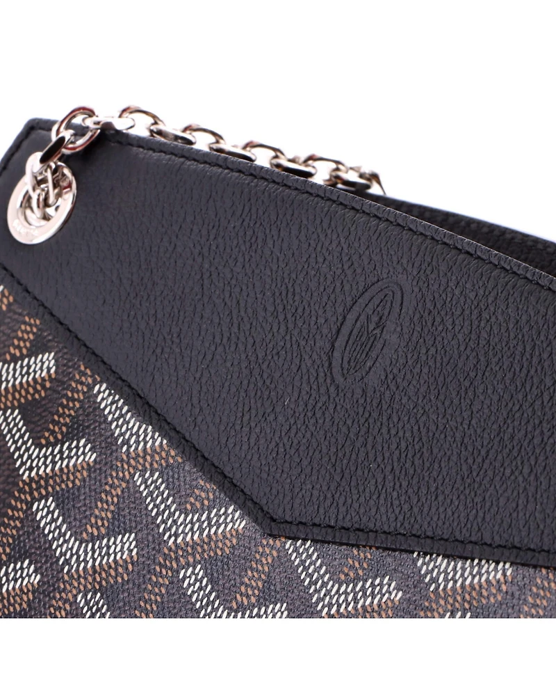 Pre-Owned Goyard Mini Structured Rouette Chain Shoulder Bag Coated Canvas