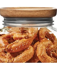 Ball Stack and Store Glass Mason Jars with Wood Lids