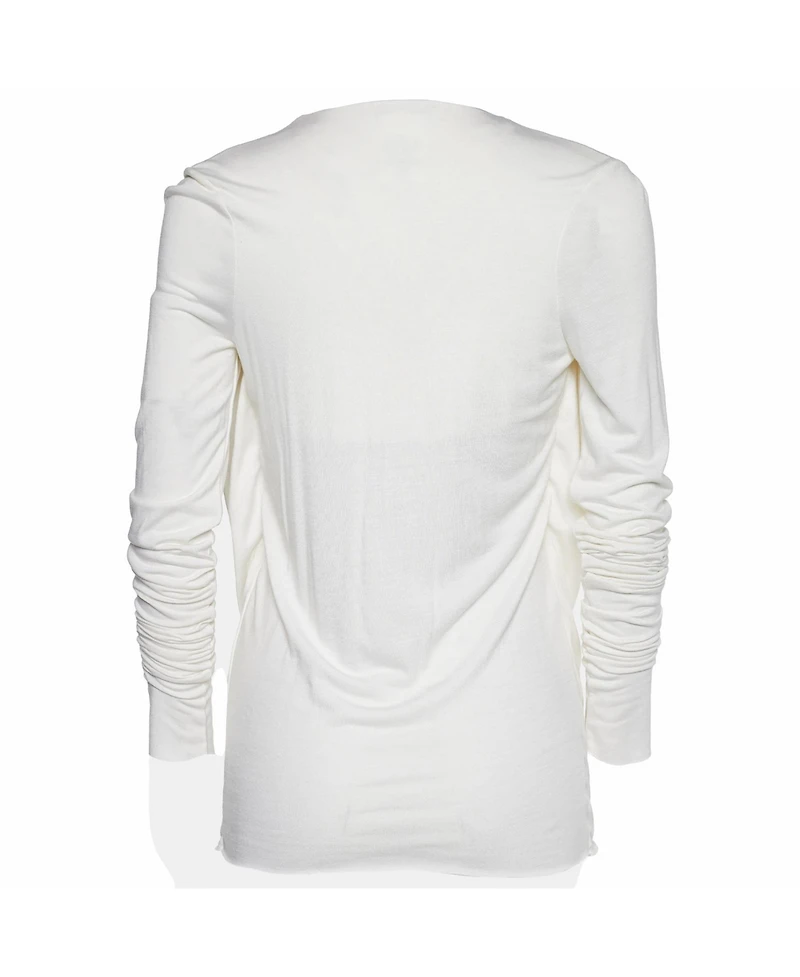 Pre-Owned Givenchy Women's Draped Cowl Neck Blouse with Beaded Detail