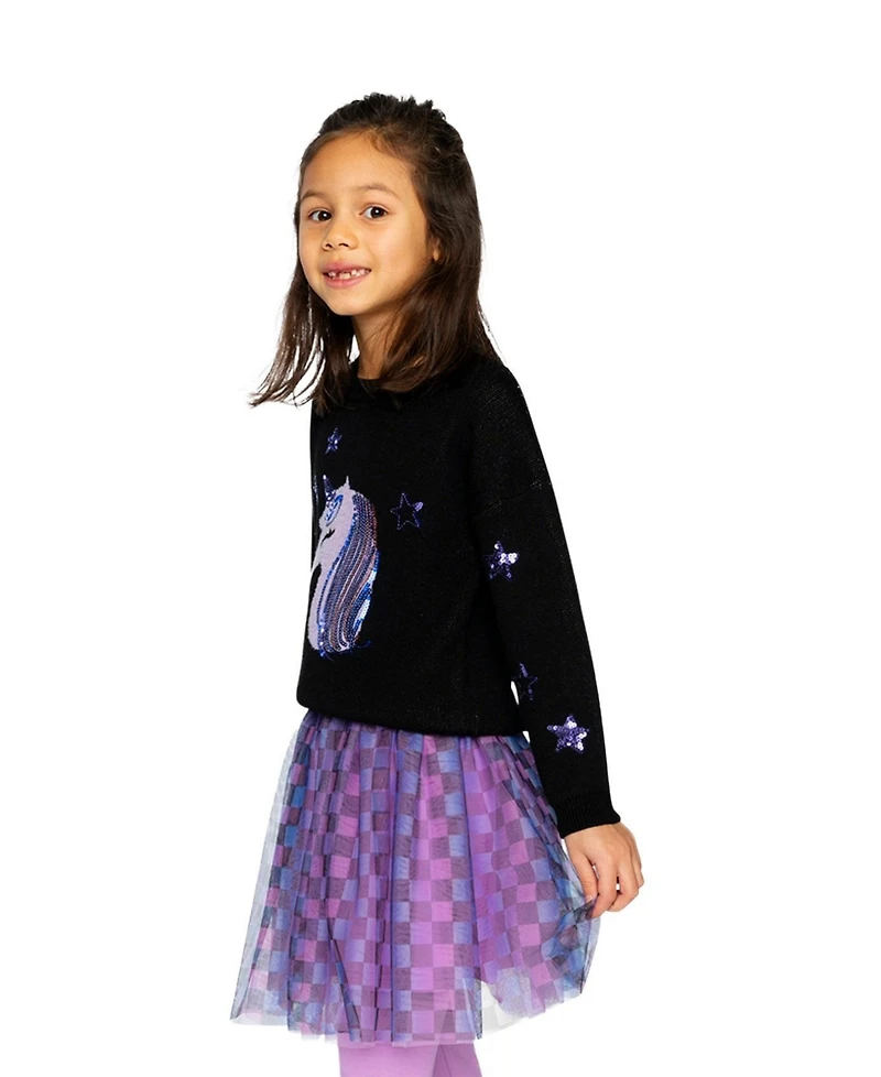 Deux par Deux Big Girls (6-12) Knitted Sweater