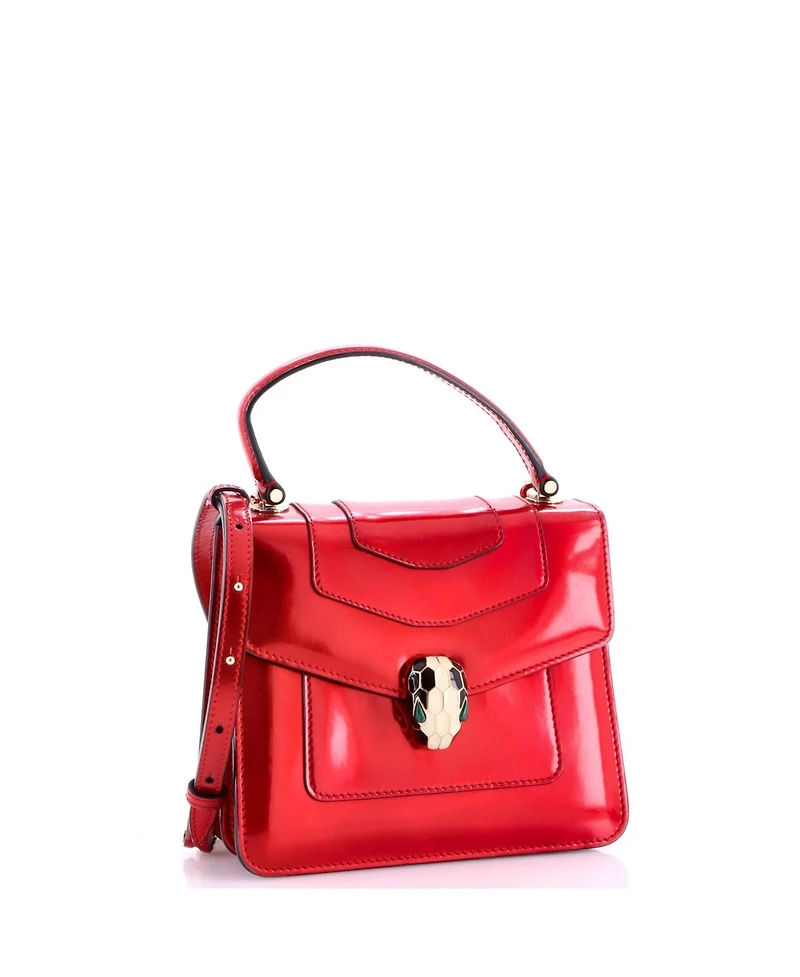 Pre-Owned Bvlgari Small Serpenti Top Handle Bag Patent