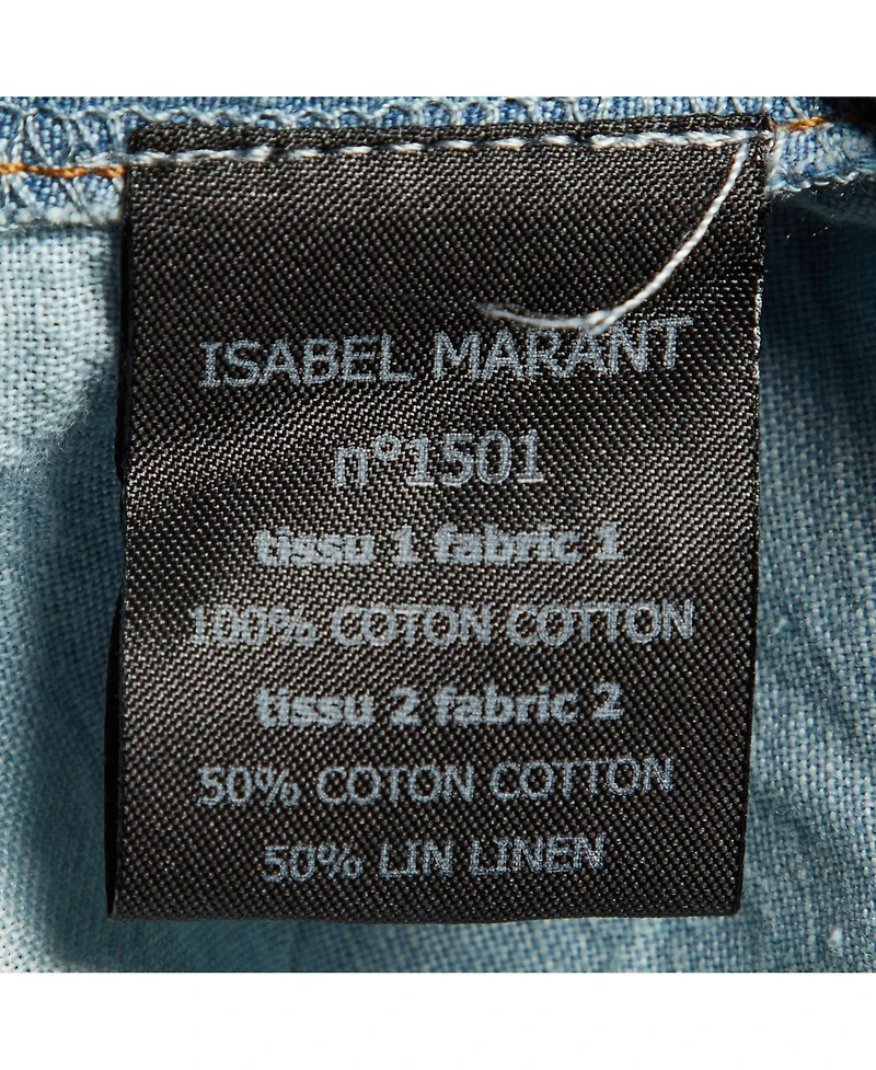 Pre-Owned Isabel Marant Women's Tie-Dye Western Denim Shirt