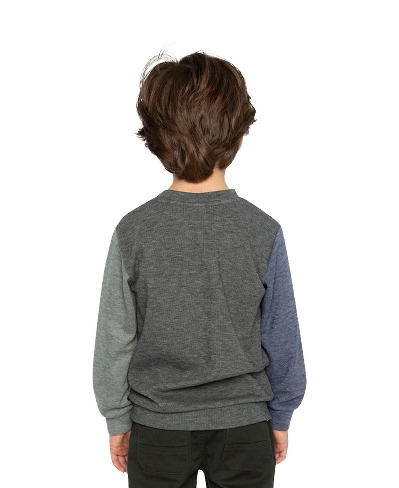 Deux par Toddler Boys' (2T-5T) Colorblock Brushed Jersey Top