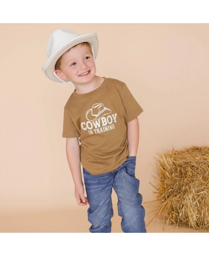 Sweet Wink Toddler Boys (2T-4T) Cowboy Training Western Short Sleeve T-Shirt