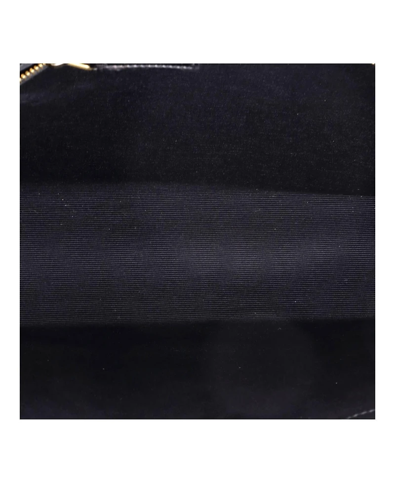Pre-Owned Saint Laurent Large Classic Monogram Envelope Satchel Matelasse Chevron Leather
