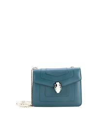 Pre-Owned Bvlgari Small Serpenti Forever Square Shoulder Bag Leather