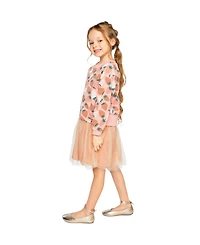 Deux par Toddler Girls 2T-5T Bi-Material Dress