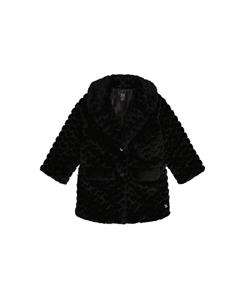Deux par Little and Big Girl (6-14) Faux Fur Long Coat