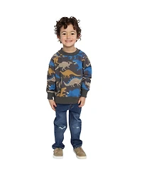 Deux par Toddler Boy (2T-5T) Dinosaur Print Fleece Sweatshirt