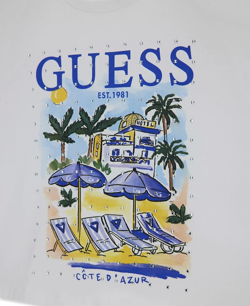 Guess Girls' 7-16 Boxy Oversize-Fit Short-Sleeve T-Shirt