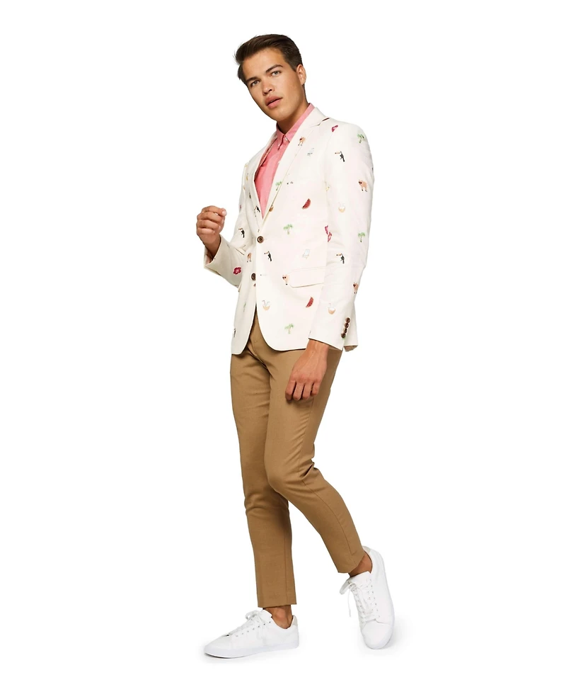 OppoSuits Men's Blazer Tropical Summer Birds Suit Jacket