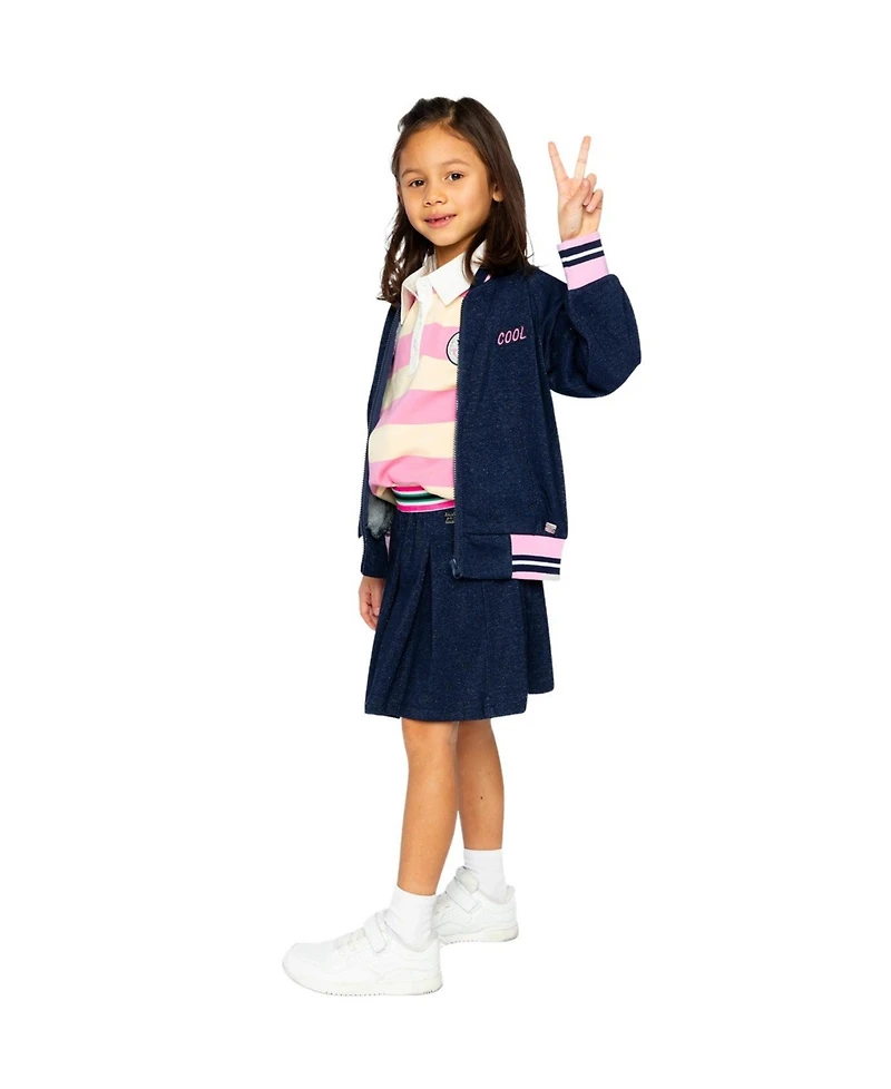 Deux par Deux Toddler Girl (2 - 5) French Terry Jacket