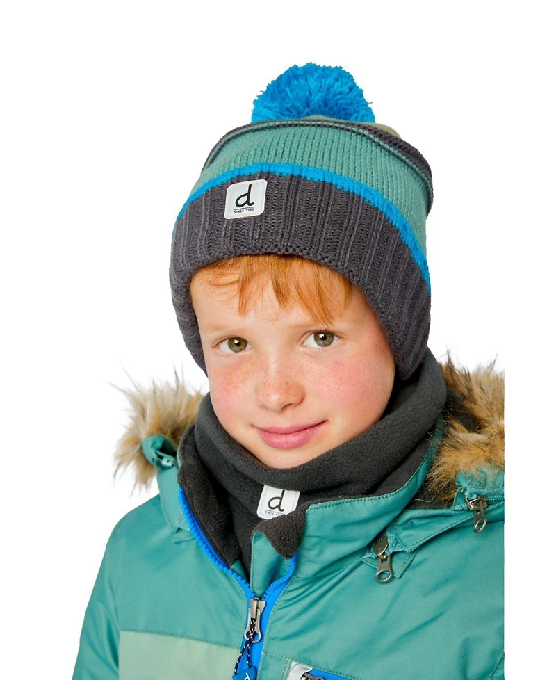 Deux par Deux Toddler Boy's (2-4) Winter Knit Pompom Hat